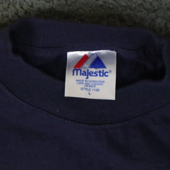 Majestic Shirt Men Large Navy Boston Red Sox Graphic David Ortiz#34 MLB Baseball - Picture 4 of 8